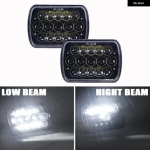 ジープ 5 7インチ LED ヘッドライト 7 6 DRL ウィンカー HI-LO ビームヘッドランプ トヨタ ピックアップトラック ラングラー YJ チェロキー - 2pcs 45w