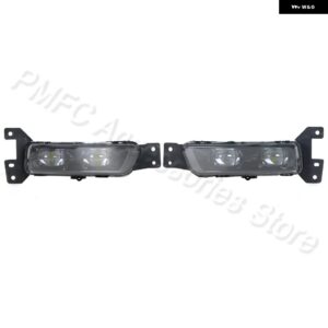 ジープ フロントバンパー LED DRL デイタイム ランニングライト フォグライト グランドチェロキー 2017-2022 ダッジ デュランゴ 2018-2022 - 1 Left and 1 Right
