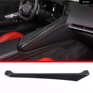 シボレー ABS カーボン コルベット C8 Z51 Z06 2020-2023 カーセンターコントロールサイド装飾フレームステッカー カーアクセ - style　a　carbon　fiber