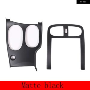 シボレー ABS レッド/カーボン コルベット C6 2005-2013 中央コントロールパネル カバー 装飾ステッカー カーアクセサリー カスタ - matte　black