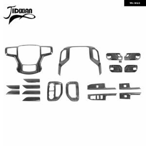 シボレー 黒木目調ダッシュボードコンソール室内装飾カバー キット シルバラード 2019-21 アクセサリー カスタムパーツ アクセサリー 交換 - 19　pcs