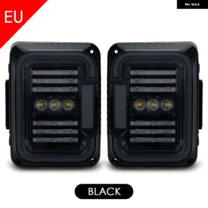 ジープ LED テールライト ラングラー JK テールライト ブレーキ ライト ターニングライト ランニングライト リバースライト カスタ - EU version black