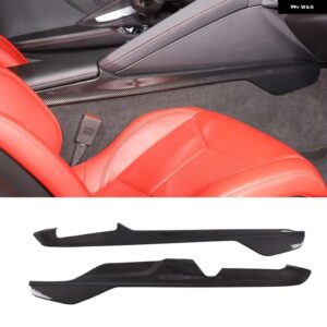 シボレー ABS カーボン/レッド コルベット C8 Z51 Z06 2020-2023 センターコンソール両面装飾ストリップステッカー アクセサ - carbon　fiber