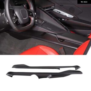 シボレー ABS カーボン/レッド コルベット C8 Z51 Z06 2020-2023 センターコンソール両面装飾ストリップステッカー アクセサ - matte　black