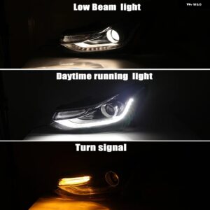 シボレー フロントヘッドライト トラックス 2017-22 LED DRL プロジェクターヘッドライト ヘッドランプ アクセサリー カスタムパ - Left