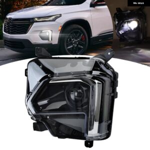 シボレー トラバース 2022-2023 LED DRL プロジェクター ヘッドライト ヘッドライト なし ヘッドランプ フォグランプ ロー/ハイ - 1pcs　left