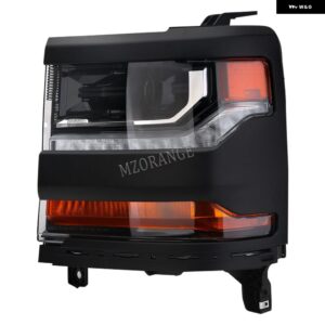 シボレー シルバラード 2016 2017 2018 HID キセノンヘッドライト LED DRL フロントフォグランプ ウィンカーヘッドランプ - only　1pc　left　black