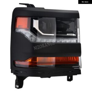 シボレー シルバラード 2016 2017 2018 HID キセノンヘッドライト LED DRL フロントフォグランプ ウィンカーヘッドランプ - only　1pc　right　black
