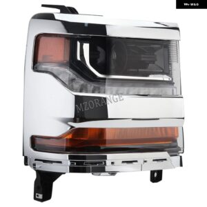 シボレー シルバラード 2016 2017 2018 HID キセノンヘッドライト LED DRL フロントフォグランプ ウィンカーヘッドランプ - 1pc　Right　Silver