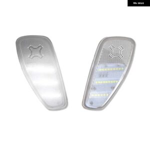 ジープ レネゲード 2015-23 アンバー/ホワイト LED フロントフェンダー サイド マーカー ウィンカーライト - Clear lens white
