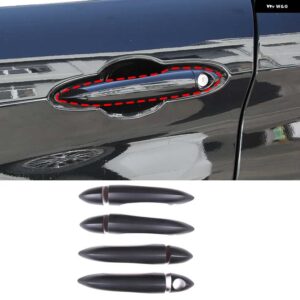 アルファロメオ ジュリア STELVIO 2015-2020 自動 ABS カーボン車外装ドア ハンドル グラブカバー トリムステッカー - B-No smart hole