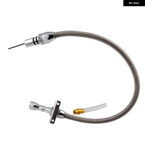 シボレー ステンレス フレキシブルトランスミッションディップスティック GM 4L60E TH400 TH350 ターボ SBC BBC ファイア - Silver