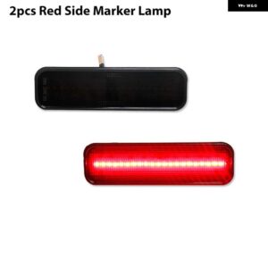 シボレー カマロ 1970-1977 車 LED フロント/リアバンパー サイド マーカー ウィンカーライト パーキングライトフェンダー フレアラ - 2pcs　red