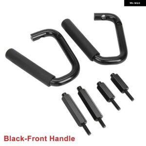 ジープ 合金カートップフロント/リア ハンドル グリップ ラングラー JK 2007-2017 用 カーインテリア - Black-Front Handle