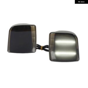 シボレー アストロ 1995-2005 GMC サファリ 1995-2005 ホワイト/アンバー LED フロントコーナーサイド マーカー パーキ - smoked　lens　white