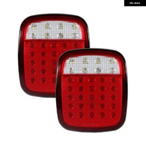 ジープ LED テールライト 33 LED リア ブレーキ リバース ウィンカーライト ラングラー YJ TJ JK CJ 用 - Red