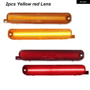 シボレー ル ミナ 1995-2001 モンテカルロ 1995-1999 車 LED フロントリア フェンダー サイド マーカー ウィンカーライト - 4pcs　amber　red