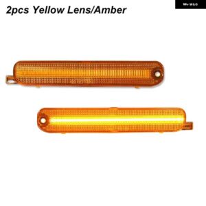 シボレー ル ミナ 1995-2001 モンテカルロ 1995-1999 車 LED フロントリア フェンダー サイド マーカー ウィンカーライト - 2pcs　yellow　amber