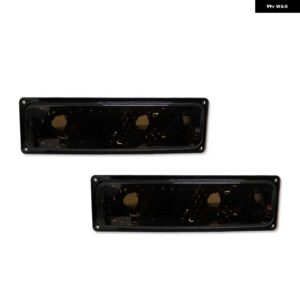 シボレー C/K 1500 2500 3500 サバーバンシルバラード GMC サバーバンユーコンフロントバンパー ウィンカーライト カバー シェ - Smoked　Lens