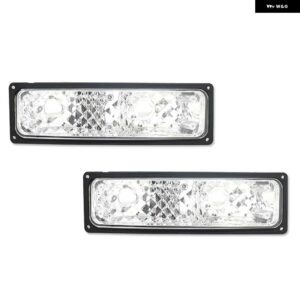 シボレー C/K 1500 2500 3500 サバーバンシルバラード GMC サバーバンユーコンフロントバンパー ウィンカーライト カバー シェ - Clear　Lens