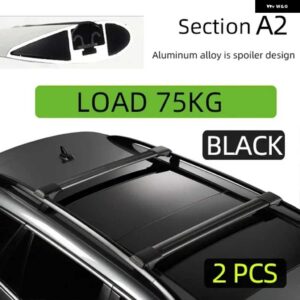 ジープ 2個 ルーフバー チェロキー 2014-2023 KL 合金サイドバー クロスレール ルーフラック キャリア積載量 200KG 車両搭載 - A2