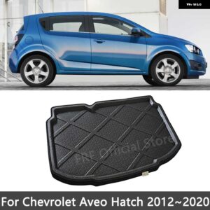 シボレー トランクマット アベオ T300 ソニック 2012 2020 2016 ハッチセダンカーフロアトレイ 防水 ライナーカーゴブーツ - hatch