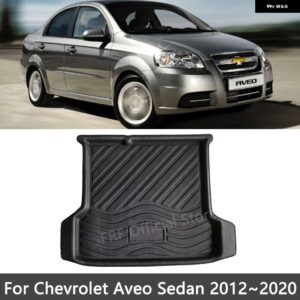 シボレー トランクマット アベオ T300 ソニック 2012 2020 2016 ハッチセダンカーフロアトレイ 防水 ライナーカーゴブーツ - sedan