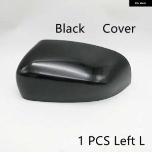 ジープ バックミラー カバー ブラックホワイトサイドガラスレンズフレームキャップ蓋 チェロキー17-21コンパス16-20 - 1　PCS　L　Black　Cover
