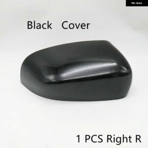 ジープ バックミラー カバー ブラックホワイトサイドガラスレンズフレームキャップ蓋 チェロキー17-21コンパス16-20 - 1　PCS　R　Black　Cover