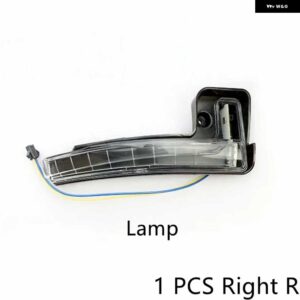 ジープ バックミラー カバー ブラックホワイトサイドガラスレンズフレームキャップ蓋 チェロキー17-21コンパス16-20 - 1　PCS　Right　R　Lamp