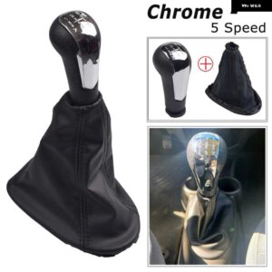 シボレー MT 5スピード スパーク 2011 2013-16 + カーギアシフトレバーノブ マニュアル ギアボックス ハンドボール - 1　set-chrome