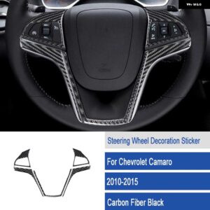 シボレー ステアリング ホイールトリムカーボン ステッカー カマロ 2010-15 ACCESSORI - d9