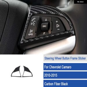 シボレー ステアリング ホイールトリムカーボン ステッカー カマロ 2010-15 ACCESSORI - d1
