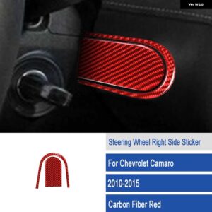 シボレー ステアリング ホイールトリムカーボン ステッカー カマロ 2010-15 ACCESSORI - d6