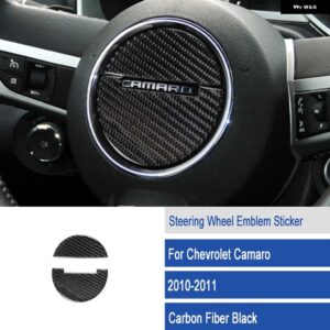 シボレー ステアリング ホイールトリムカーボン ステッカー カマロ 2010-15 ACCESSORI - d3