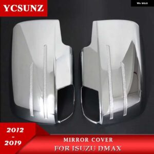 シボレー ミラー カバー いすゞ D-MAX DMAX 2012-19 TRAIBLAZER 2016 カー - Chrome