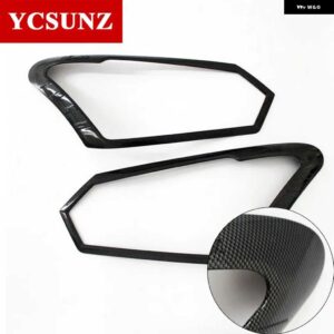 シボレー ABS ヘッドライト カバー いすゞ D-MAX DMAX 2016 2017 フロントランプフード部品 いすゞ D-MAX カー - old　carbon　fiber
