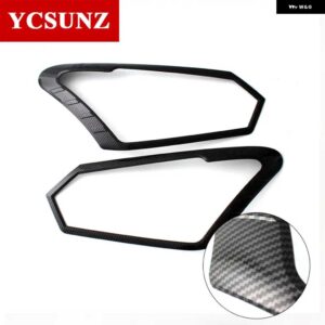 シボレー ABS ヘッドライト カバー いすゞ D-MAX DMAX 2016 2017 フロントランプフード部品 いすゞ D-MAX カー - new　carbon　fiber