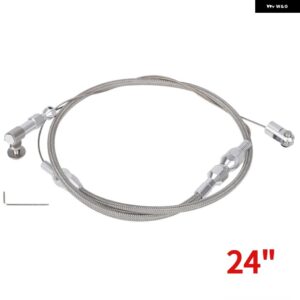 シボレー 24 36インチ スロットルガスケーブルキット ステンレス編組 97-07 / LS1 エンジン 4.8L 5.3L 5.7L 6.0L - 24　inch