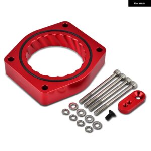 シボレー スロットルボディスペーサー GMC 4.8/5.3/6.0/6.2L V8 エンジン シルベラド 1500 GMC シエラ キャデラッ - RED NO LOGO