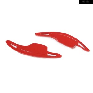 シボレー 合金 10 スタイル コルベット C7 2014-2019 ステアリング ホイール パドルシフター エクステンション シフト オート - red
