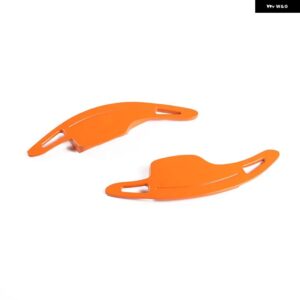 シボレー 合金 10 スタイル コルベット C7 2014-2019 ステアリング ホイール パドルシフター エクステンション シフト オート - Orange