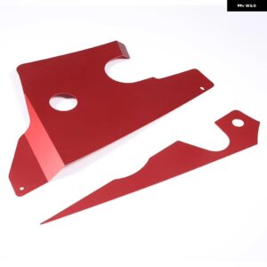 シボレー エンジン ダストカバー 合金 装飾 カバー キャップコルベット C7 2014-2019 フード - red