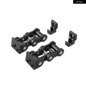 ジープ ステンレス ラッチ ロッキング フード キャッチキット 2007-2017 ラングラー JK JKU - black