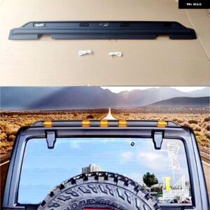 ジープ リア スポイラー テールウィング ルーフ LED ブレーキライト ウィンカーランプ アダプターケーブル付き ラングラー JK 2007-2017 JL 2018-2020 - JK　2007-2017