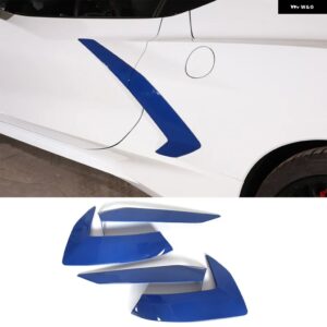 シボレー コルベット C8 スティングレー Z51 2020-2023 ドアハンドルカバー トリム ステッカー スタイリング外装部品 - Blue