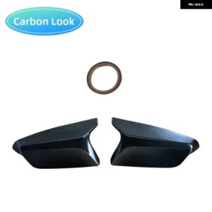 シボレー リアビューミラーハウジング OX ホーンカバー キャップ ABS カーボンサイドドアミラーカバー マリブ XL 2016-2020 カース - Carbon fiber pattern