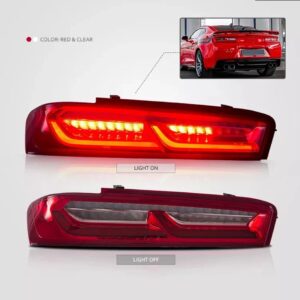シボレー ライト カマロ テールライト クーペ 2016 2017 2018 リア テールランプ アセンブリ シーケンシャルウィンカー - Red