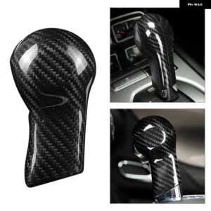 シボレー カーボン車 シフトノブ カバー カマロ 2010-15 ブラック/レッド - black