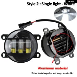 ジープ 2個 高輝度 LED フォグライト ドライビングランプ DRL 35500-63J00 レネゲード BU 2015-18 - LED-aluminum